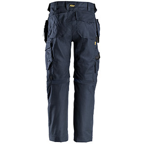 Snickers AllroundWork 6224 Men’s Navy Trousers with Kneepad Pockets