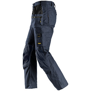 Snickers AllroundWork 6224 Men’s Navy Trousers with Kneepad Pockets