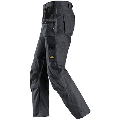 Snickers AllroundWork 6224 Men’s Grey Trousers with Kneepad Pockets