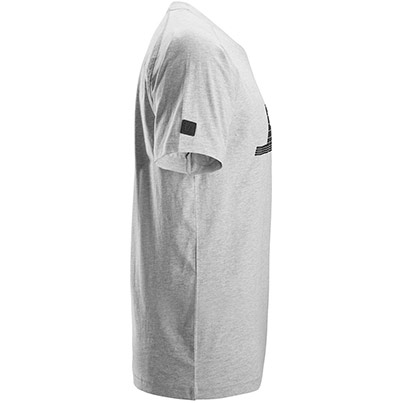 Snickers 2590 Grey Melange Logo T-Shirt