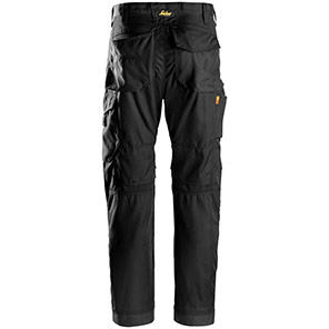 Snickers AllroundWork 6301 Men’s Black Trousers with Kneepad Pockets