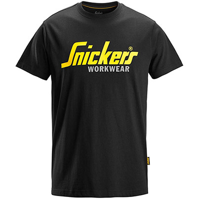 Snickers 2586 Black Classic Logo T-Shirt