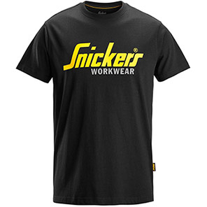 Snickers 2586 Black Classic Logo T-Shirt S