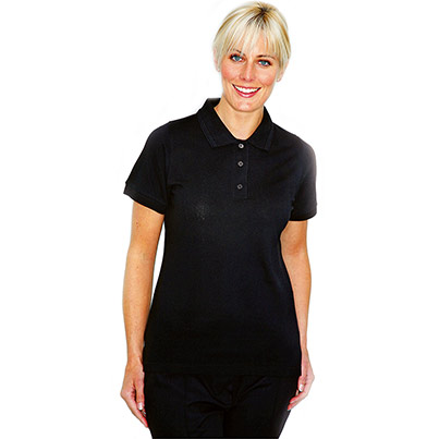 TROJAN Women’s Black Polo Shirt