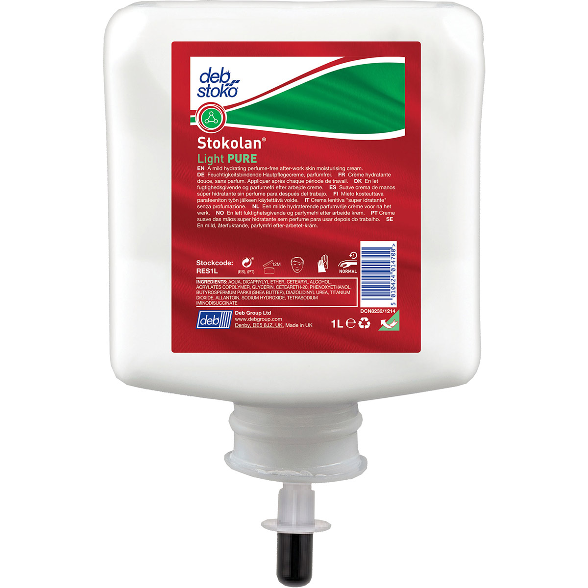 Deb Skin. Examples Deb Stoko Stokolan Light PURE Skin Moisturiser 1L | Deb | Skin ...