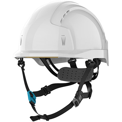 JSP EVOLite Skyworker White Vented Wheel-Ratchet Safety Helmet