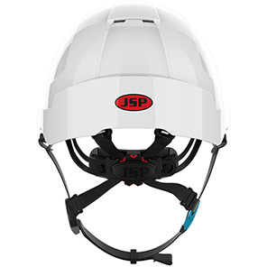 JSP EVOLite Skyworker White Vented Wheel-Ratchet Safety Helmet