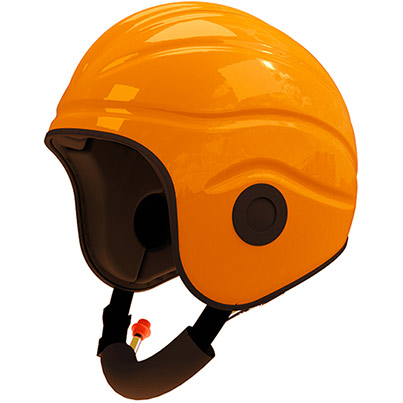 Gecko MK11 Orange Open Face Marine Safety Helmet