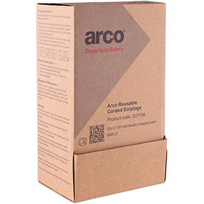 Arco Reusable Corded Earplugs (Pack of 100)