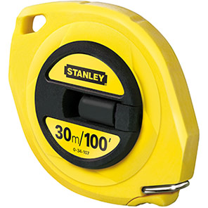 Stanley 30m Closed-Case Steel Tape Measure