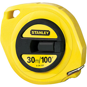 Stanley 30m Closed-Case Steel Tape Measure
