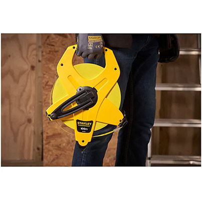 Stanley Powerwinder 100m Fibreglass Tape Measure