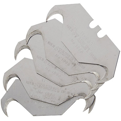 Stanley 1996 Large Hook Utility Knife Blades (Pack of 5)
