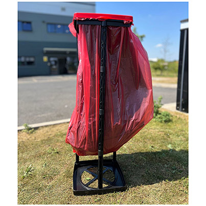 Cromwell Red 90L Heavy-Duty Bin Bags (Box of 200)
