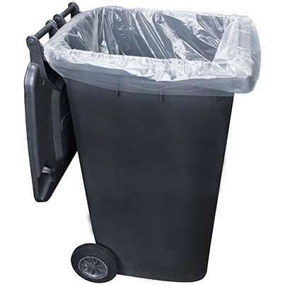 Cromwell 140L Clear Heavy-Duty Compactor Bag (Box of 100)