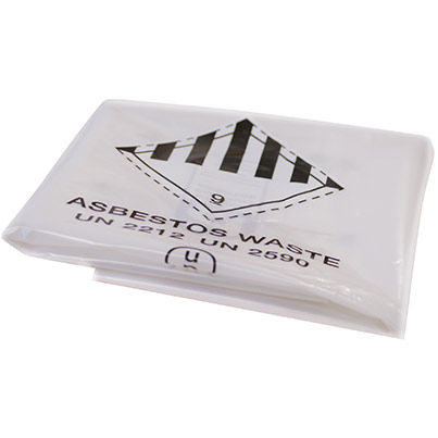 Cromwell Clear 60L Asbestos Bags (Box of 100)