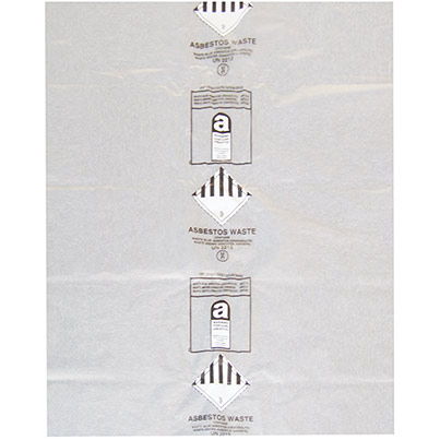Cromwell Clear 60L Asbestos Bags (Box of 100)