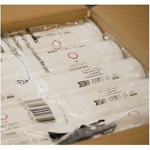White Square Bin Liner 30L (30 Rolls)