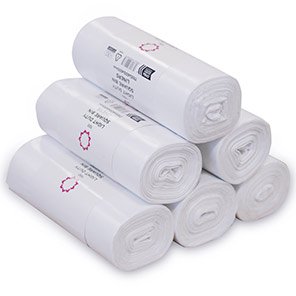 White Square Bin Liner 30L (30 Rolls)