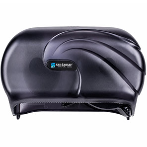 San Jamar Oceans Versatwin Minitwin Smoke Toilet Roll Dispenser