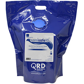 Allied Hygiene Sanisafe 10 Sanitisation Wipes in Quick-Release Dispenser