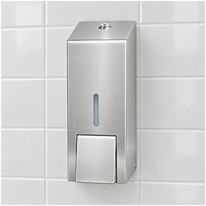 C21 Hygiene 304 Stainless Steel Refillable Soap Dispenser