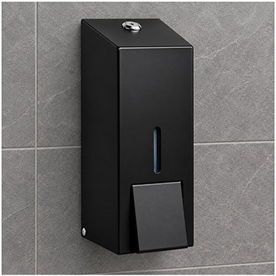 C21 Hygiene 304 Black Refillable Soap Dispenser