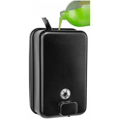 C21 Hygiene Black Vertical Soap Dispenser