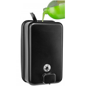 C21 Hygiene Black Vertical Soap Dispenser