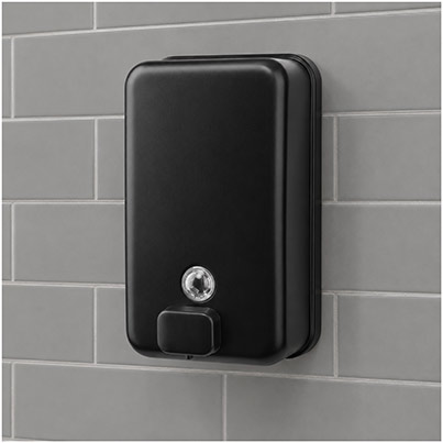 C21 Hygiene Black Vertical Soap Dispenser