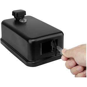 C21 Hygiene Black Vertical Soap Dispenser