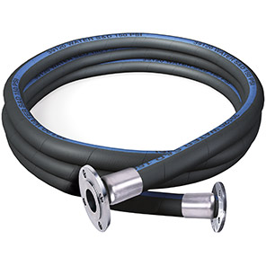Water Suction and Delivery Hose Assembly with PN16 Flange Fittings 8in x 3m