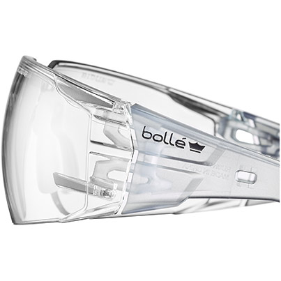 Bollé RUSH 2.0 PLATINUM Lite Clear-Lens Safety Glasses