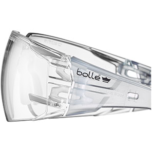 Bollé RUSH 2.0 PLATINUM Lite Clear-Lens Safety Glasses