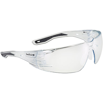 Bollé RUSH 2.0 PLATINUM Lite Clear-Lens Safety Glasses