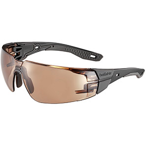 Boll� RUSH 2.0 PLATINUM Grey Bronze-Lens Safety Glasses M/L