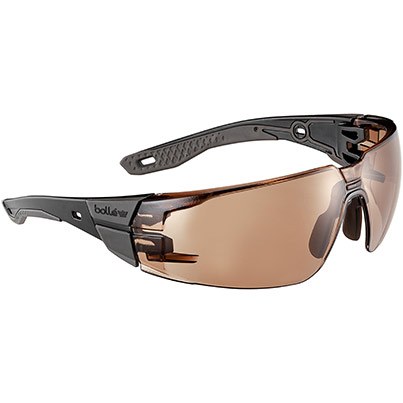 Boll� RUSH 2.0 PLATINUM Grey Bronze-Lens Safety Glasses M/L