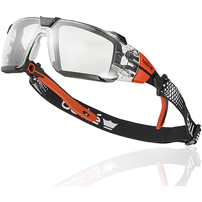 Boll� RUSH 2.0 PLATINUM Lite ASAF Clear-Lens Safety Glasses Kit M/L