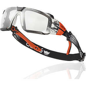 Boll� RUSH 2.0 PLATINUM Lite ASAF Clear-Lens Safety Glasses Kit M/L