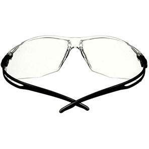 3M SecureFit 500 Scotchgard Black Clear-Lens Safety Glasses