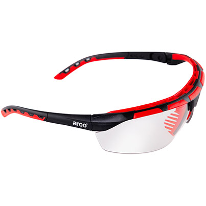 Arco Squall Clear-Lens (K/N) Safety Glasses
