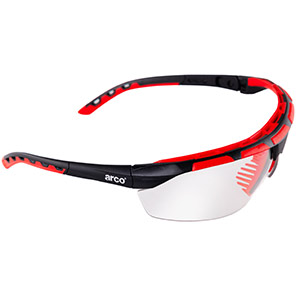 Arco Squall Clear-Lens (K/N) Safety Glasses