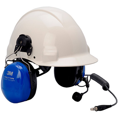 3M PELTOR Twin-Cup ATEX Helmet-Mounted Two-Way Ear Defenders