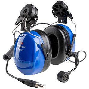 3M PELTOR Twin-Cup ATEX Helmet-Mounted Two-Way Ear Defenders