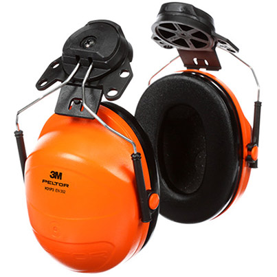 3M PELTOR H31 Orange Helmet-Mounted Ear Defenders
