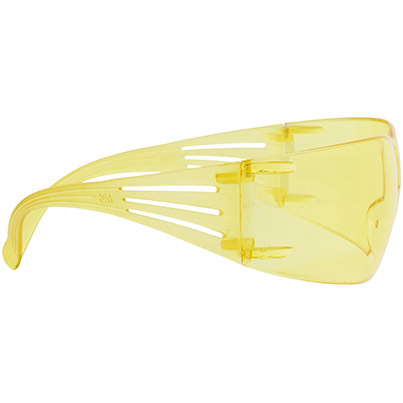 3M SecureFit 203 Yellow-Lens Safety Glasses