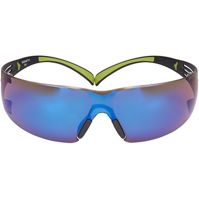 3M SecureFit 408 Blue-Mirror Safety Glasses