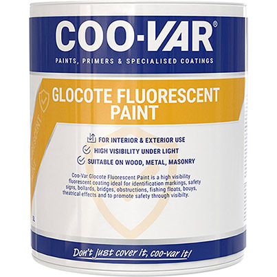 Coo-Var Glocote Fluorescent Yellow Hi-Vis Paint 5L