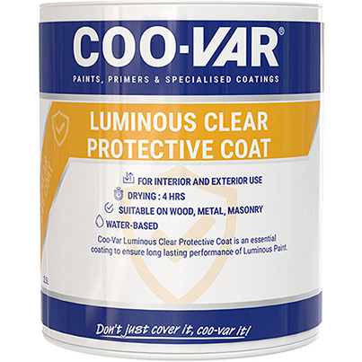 Coo-Var Luminous Protective Top Coat Paint 2.5L