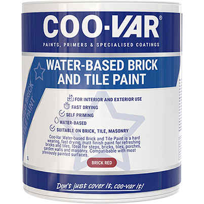Coo-Var Matte Red Brick and Tile Paint 5L